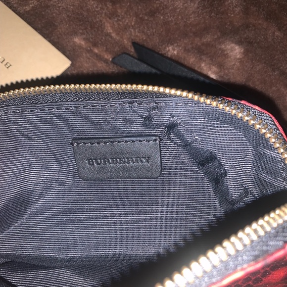 Burberry Rucksack Backpack Snake Pattern with Leather Trim & Matching Wallet - Picture 12 of 14